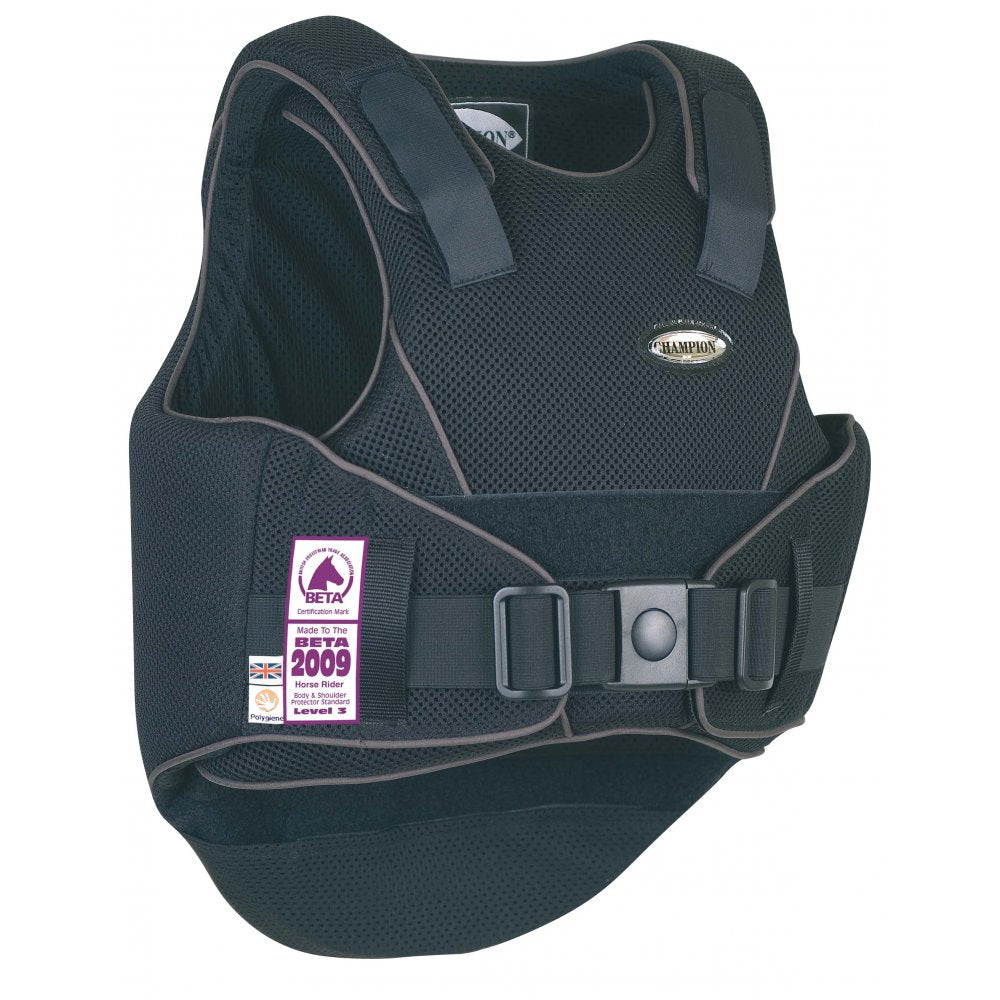 Champion Flexair Adult Body Protector Black/Grey - Regular Back