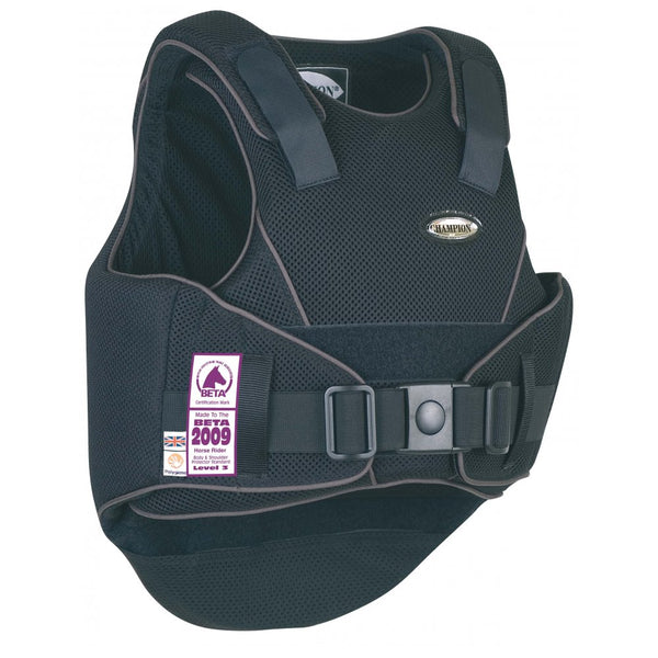 Champion Flexair Adult Body Protector Black/Grey - Regular Back