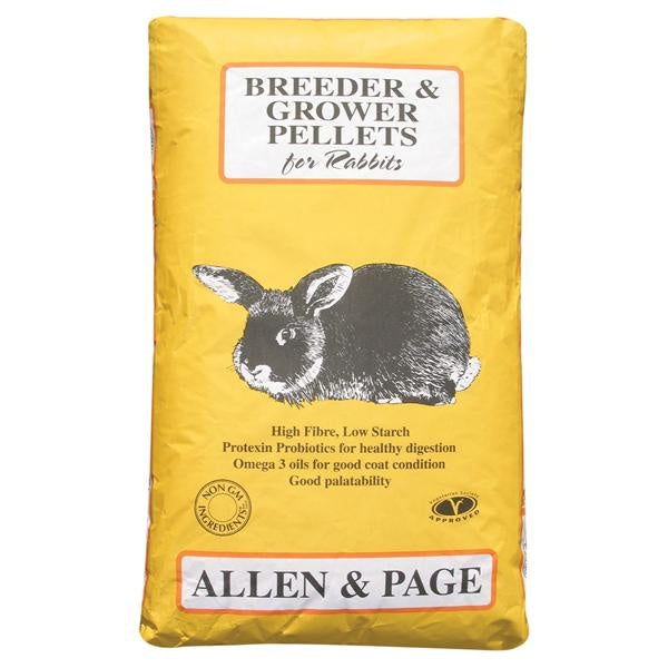 Allen & Page Rabbit Breeder Grower Pellets 20Kg