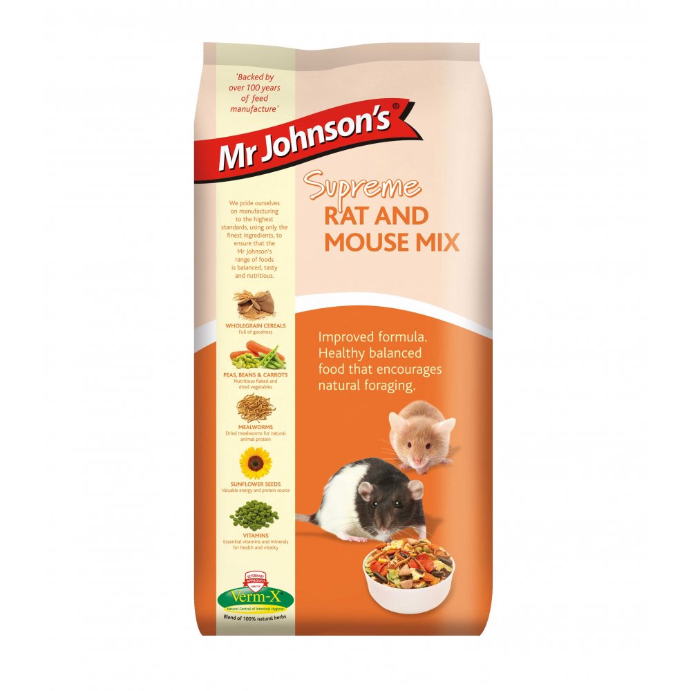 Mr Johnson's Supreme Rat and Mouse Food Mix 900g