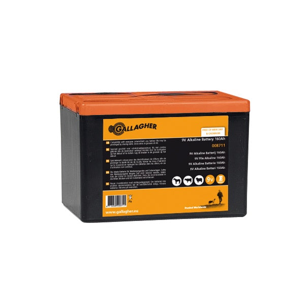 Gallagher Powerpack Electric Fence Battery 9V 160Ah