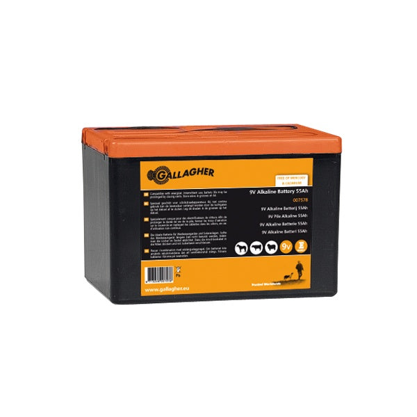 Gallagher Powerpack Electric Fence Battery 9V 55Ah