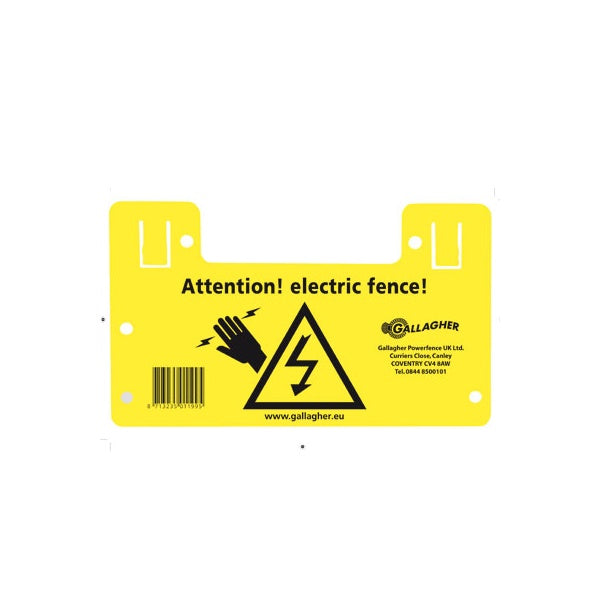 Gallagher Electric Fence Warning Sign
