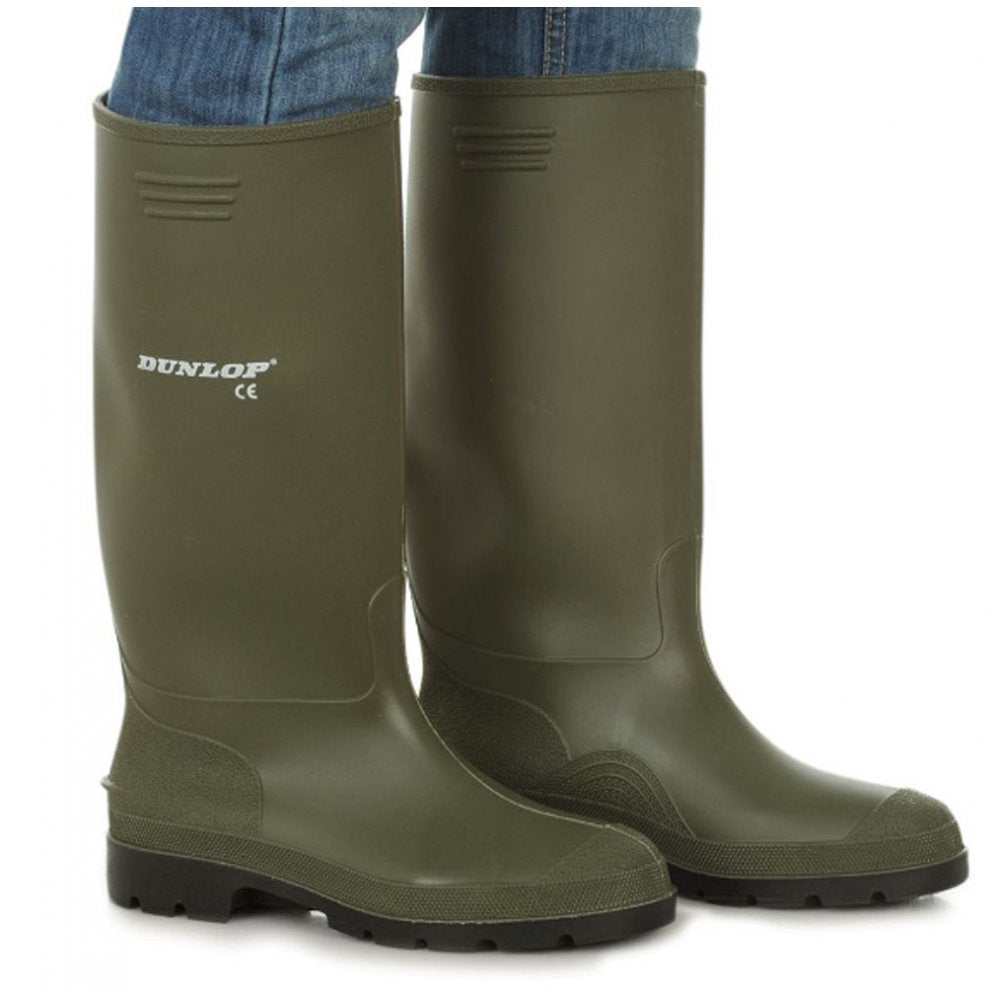 Dunlop Pricemaster Wellington Boots Green