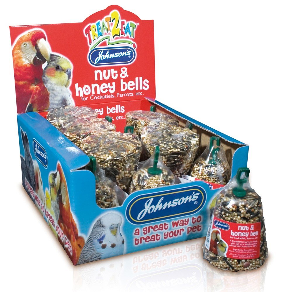 Johnson's Cockatiel And Parrot Nut And Honey Bell 60g