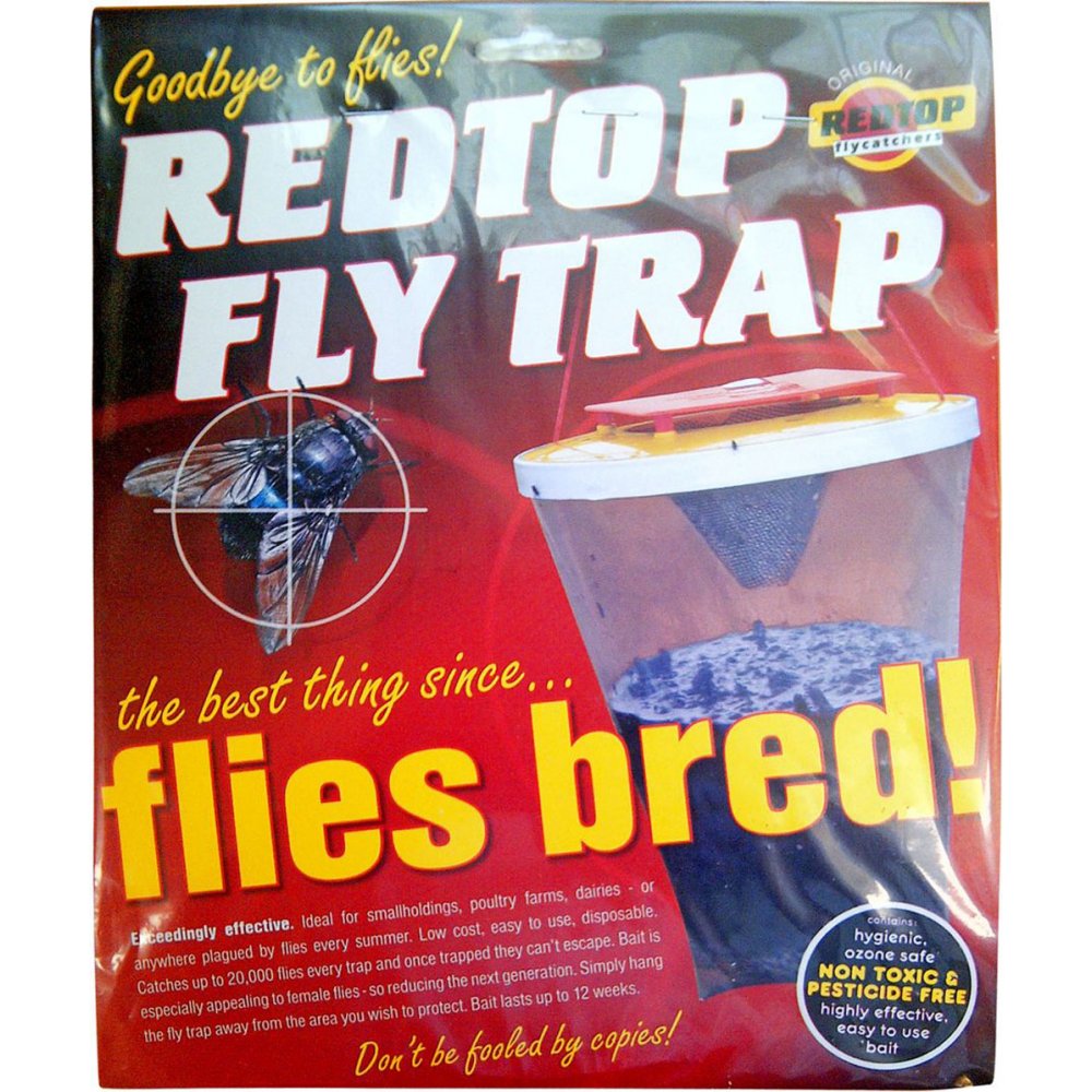 RedTop Fly Trap - Effective Disposable Fly Trap