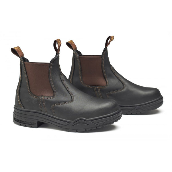 Mountain Horse Protective Jodhpur Boots Brown With Steel Toe Cap