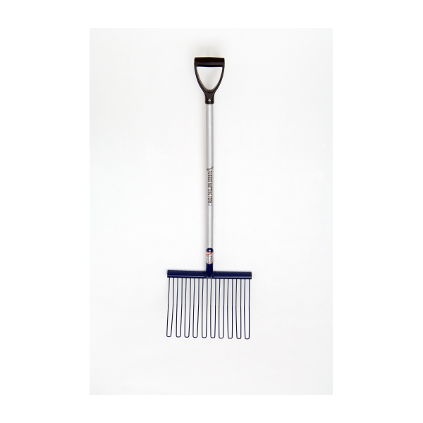 Fyna-Lite Rubber Matting Stable Fork With D-Handle
