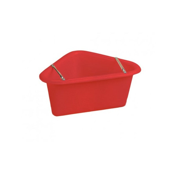 Stubbs Corner Manger with Anti-waste Bars Red