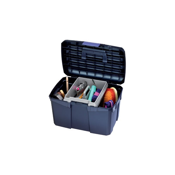 Lincoln Tack Box / Grooming Box Navy Blue