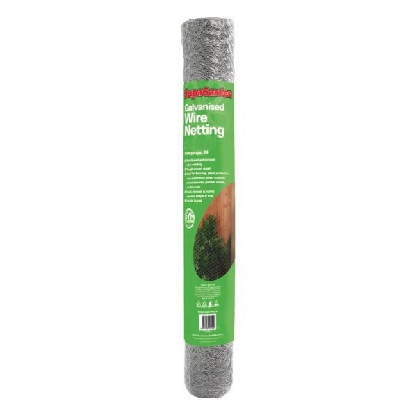 SupaGarden Galvanised Wire Netting / Chicken Wire