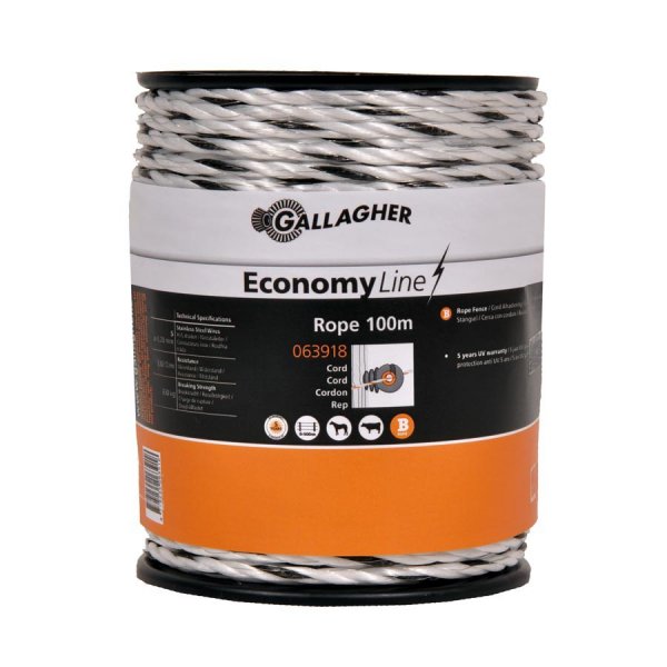 Gallagher EconomyLine Electric Fence Rope