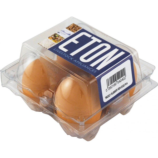 Eton Dummy Rubber Nest Eggs Hen Size Four Pack