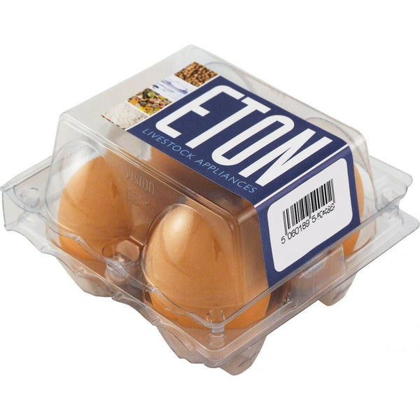 Eton Dummy Rubber Nest Eggs Bantom Size Four Pack