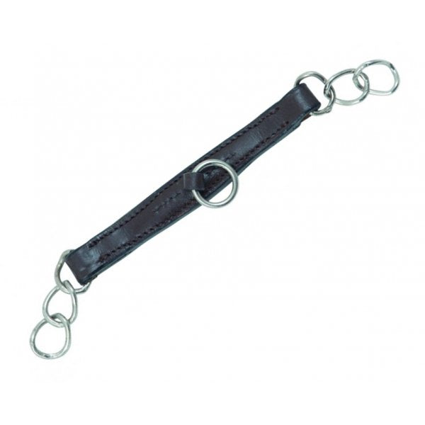 Shires Leather Curb Chain Havana