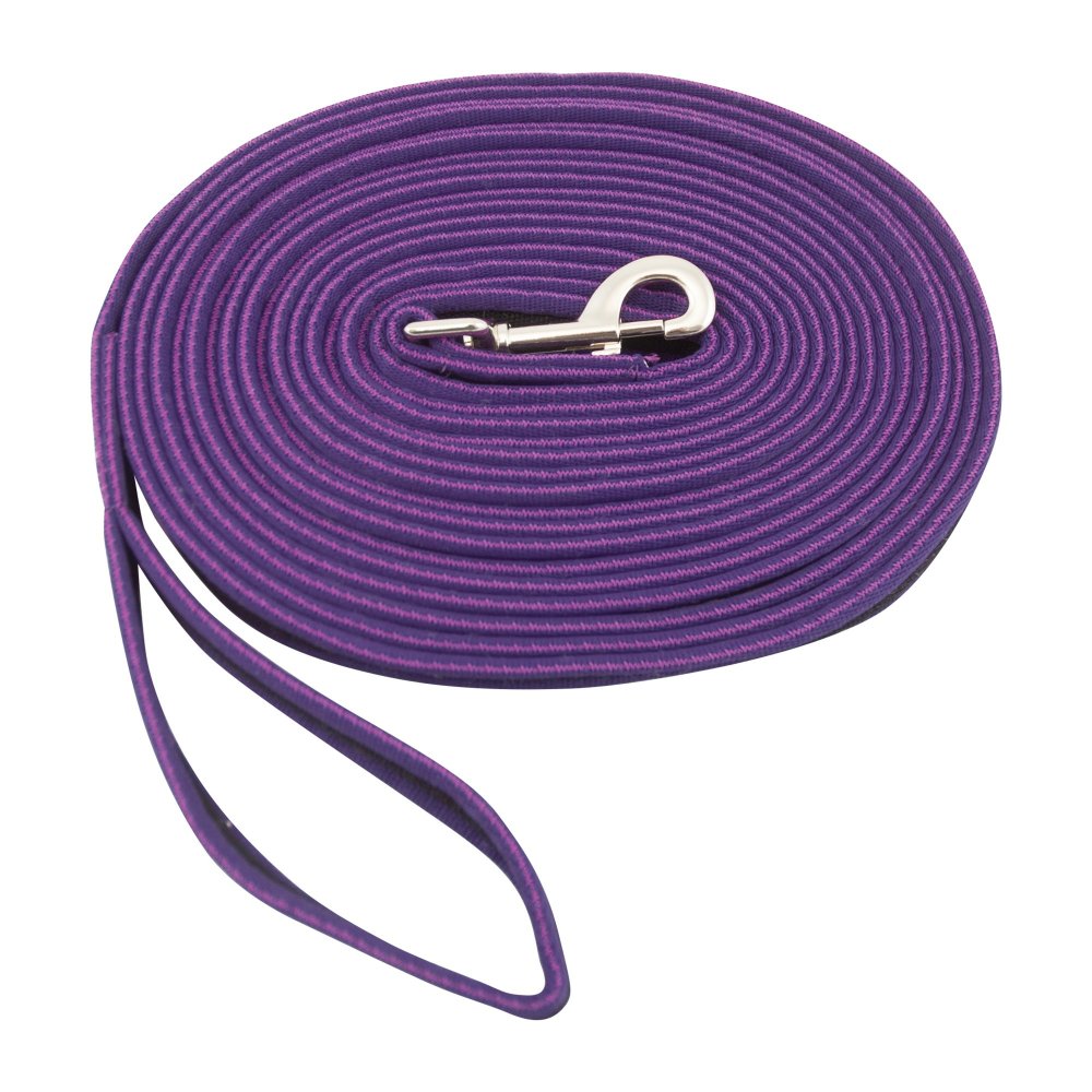 Kincade 2 Tone Padded Lunge Rein Purple