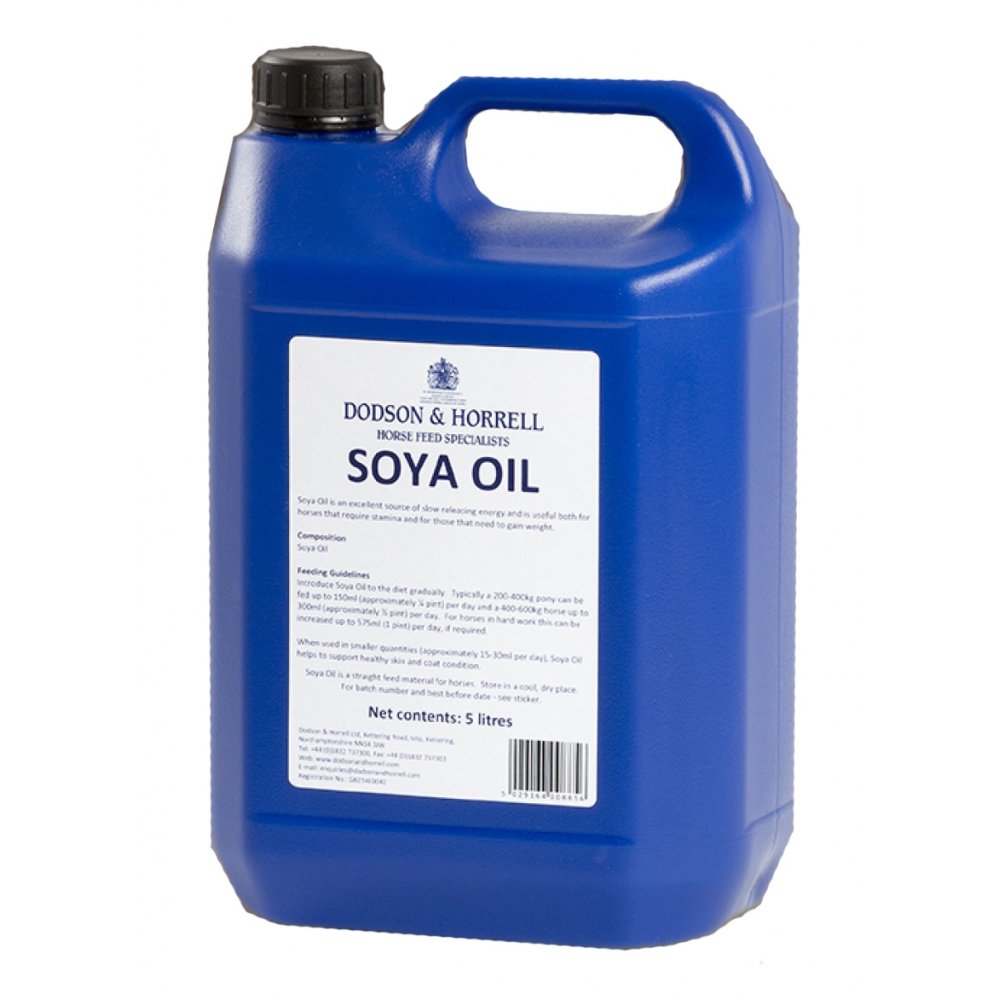 Dodson & Horrell Soya Oil 5Ltr - Horse Supplement