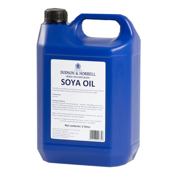 Dodson & Horrell Soya Oil 5Ltr - Horse Supplement