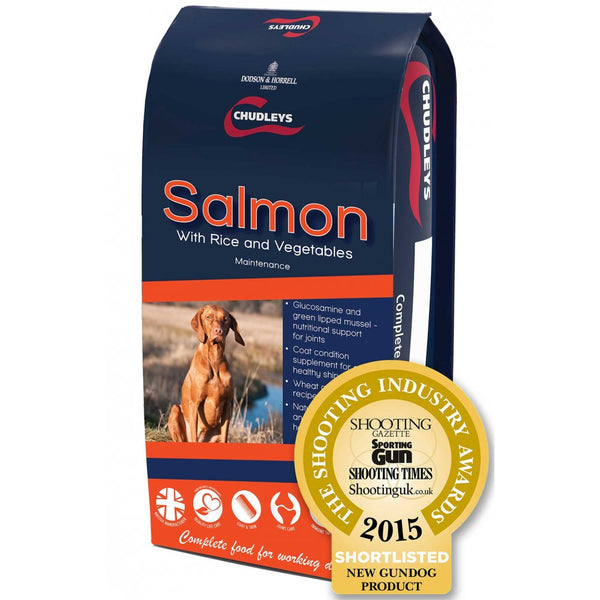 Chudleys Salmon with Rice And Vegetables 14Kg Complete Dog Food