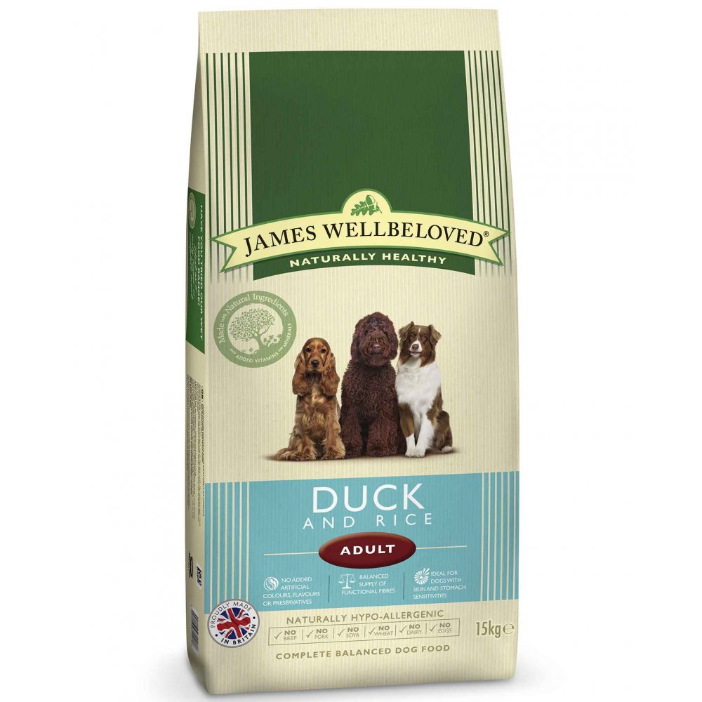 James Wellbeloved Adult Duck & Rice Complete Dog Food