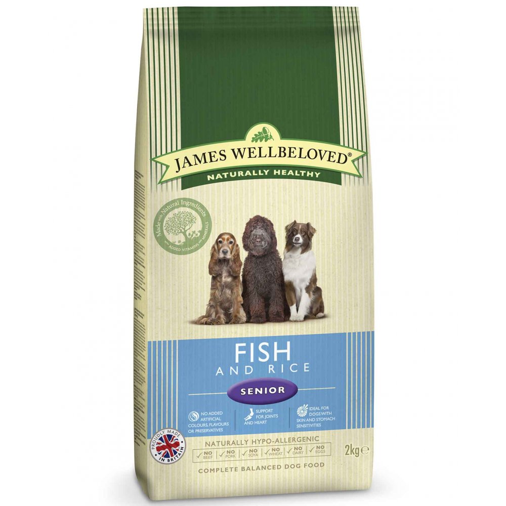 James Wellbeloved Senior Fish & Rice Complete Dog Food