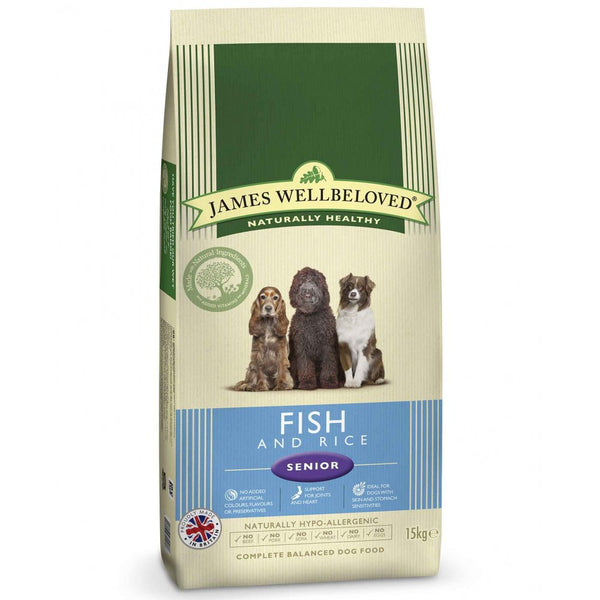 James Wellbeloved Senior Fish & Rice Complete Dog Food