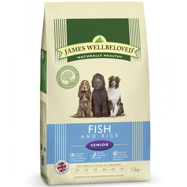 James Wellbeloved Senior Fish & Rice Complete Dog Food