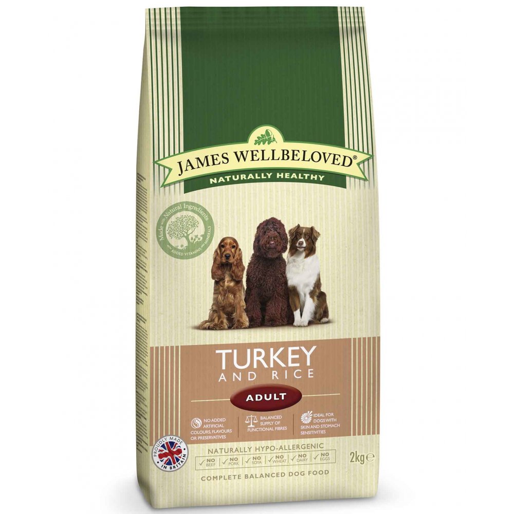 James Wellbeloved Adult Turkey & Rice Complete Dog Food