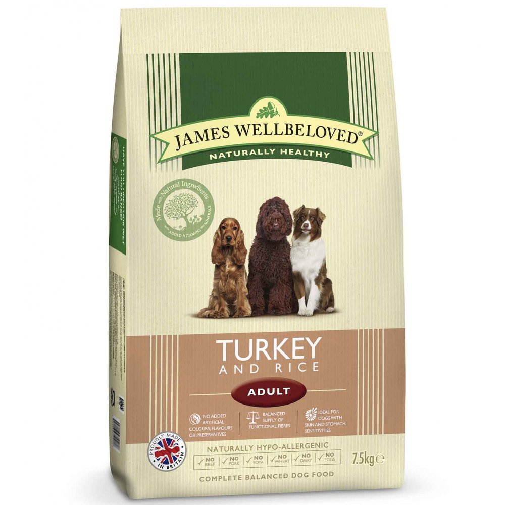 James Wellbeloved Adult Turkey & Rice Complete Dog Food