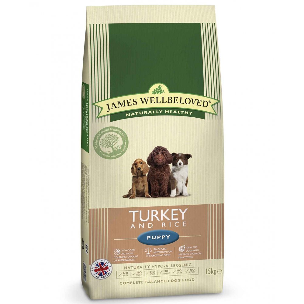 James Wellbeloved Puppy Turkey & Rice Complete Dog Food