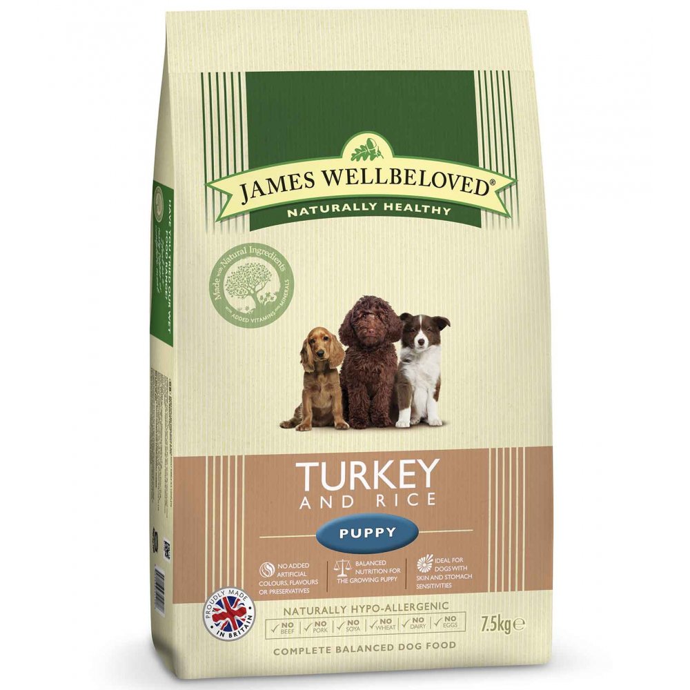 James Wellbeloved Puppy Turkey & Rice Complete Dog Food