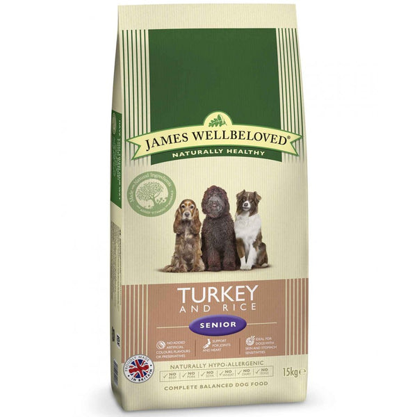 James Wellbeloved Senior Turkey & Rice Complete Dog Food