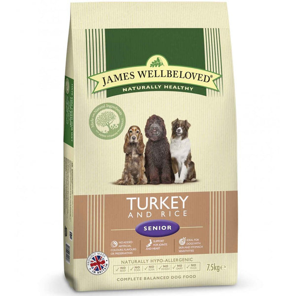 James Wellbeloved Senior Turkey & Rice Complete Dog Food