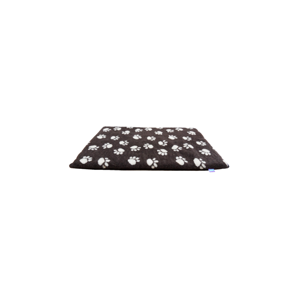Hem And Boo Paws Fleece Dog Crate Mat Brown