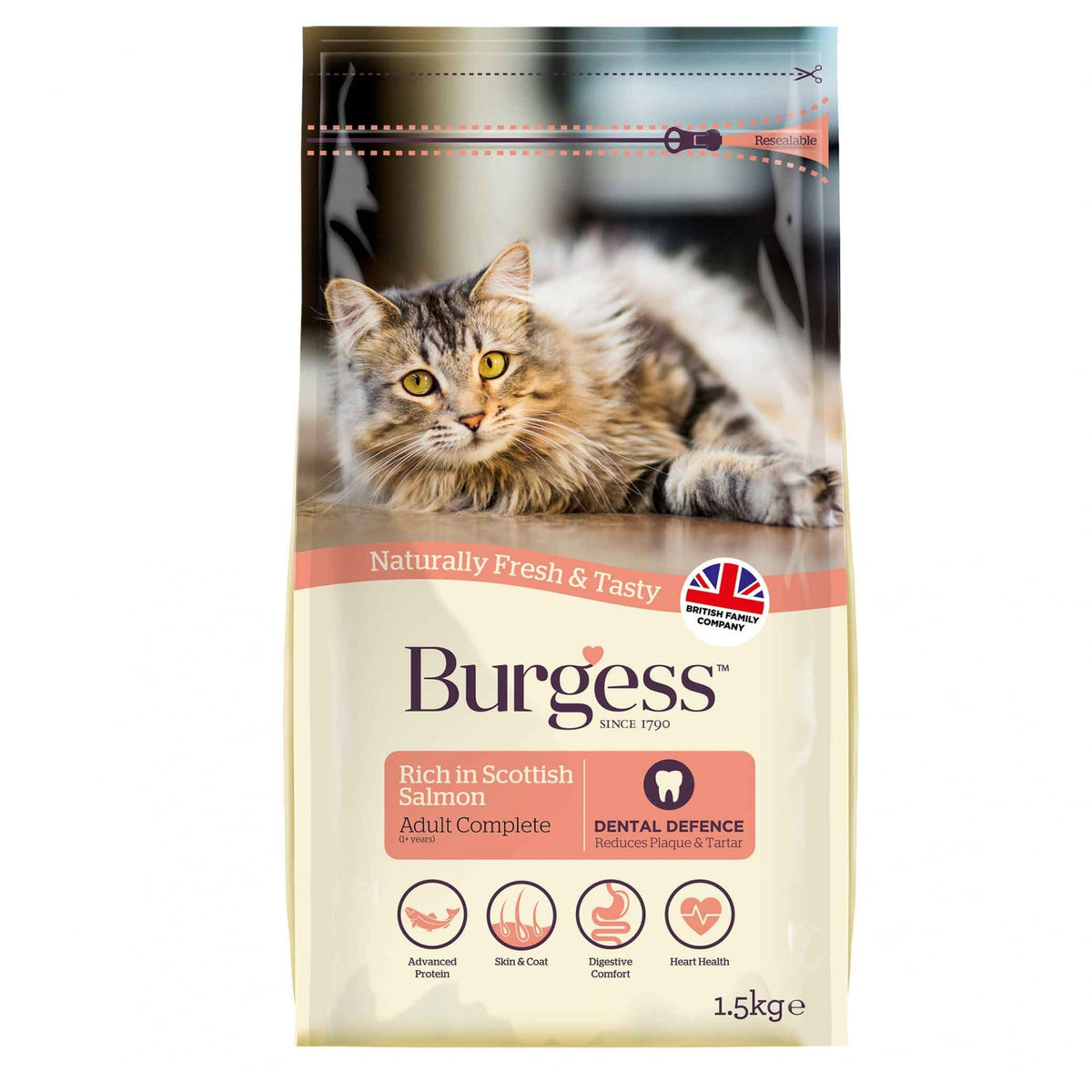 Burgess Adult Cat Food Scottish Salmon