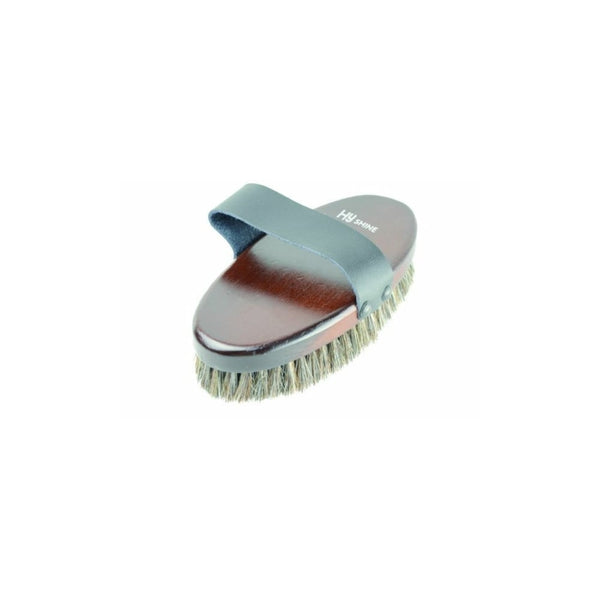 Hy Shine Deluxe Horse Hair Wooden Body Brush