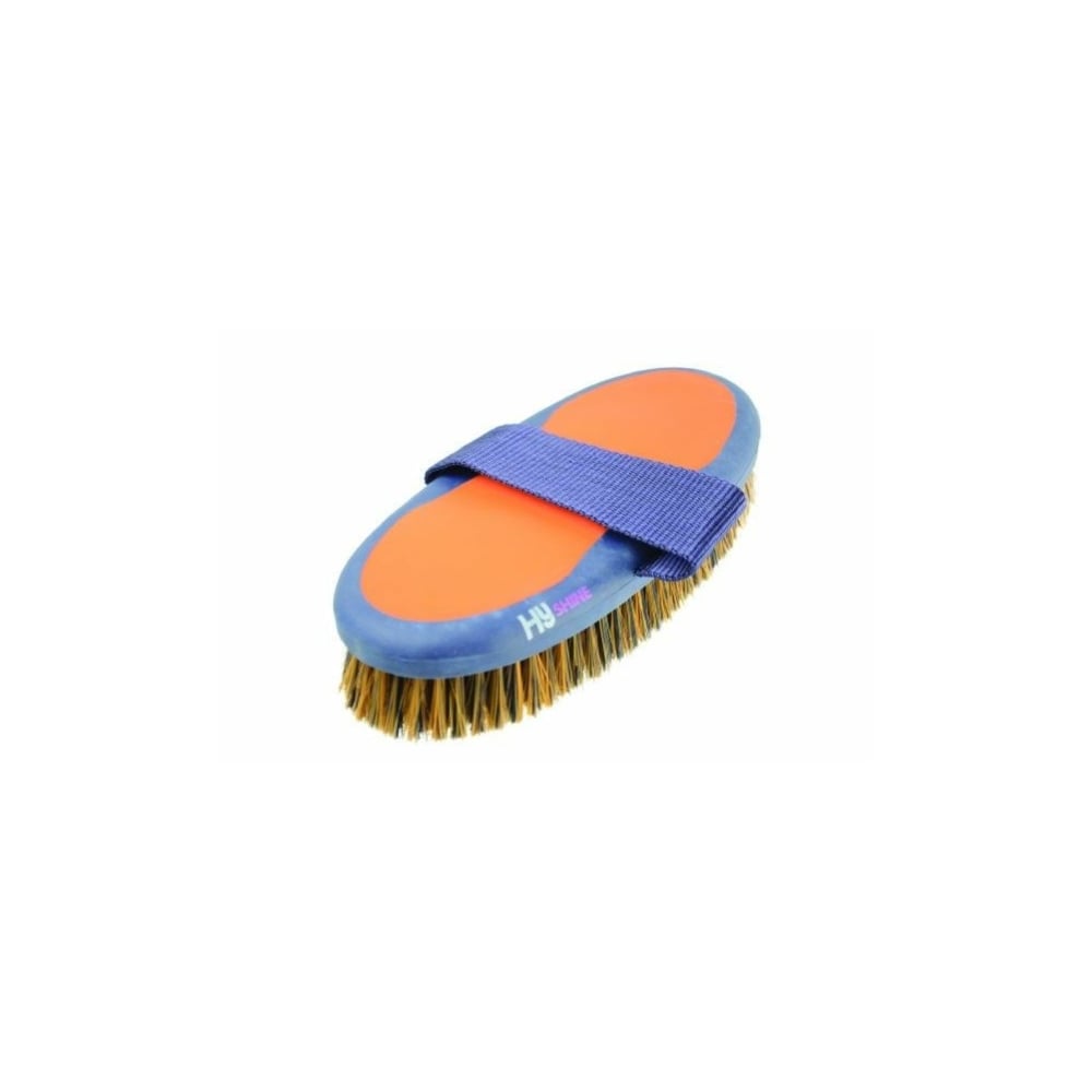 Hy Shine Pro Groom Body Brush Navy & Orange