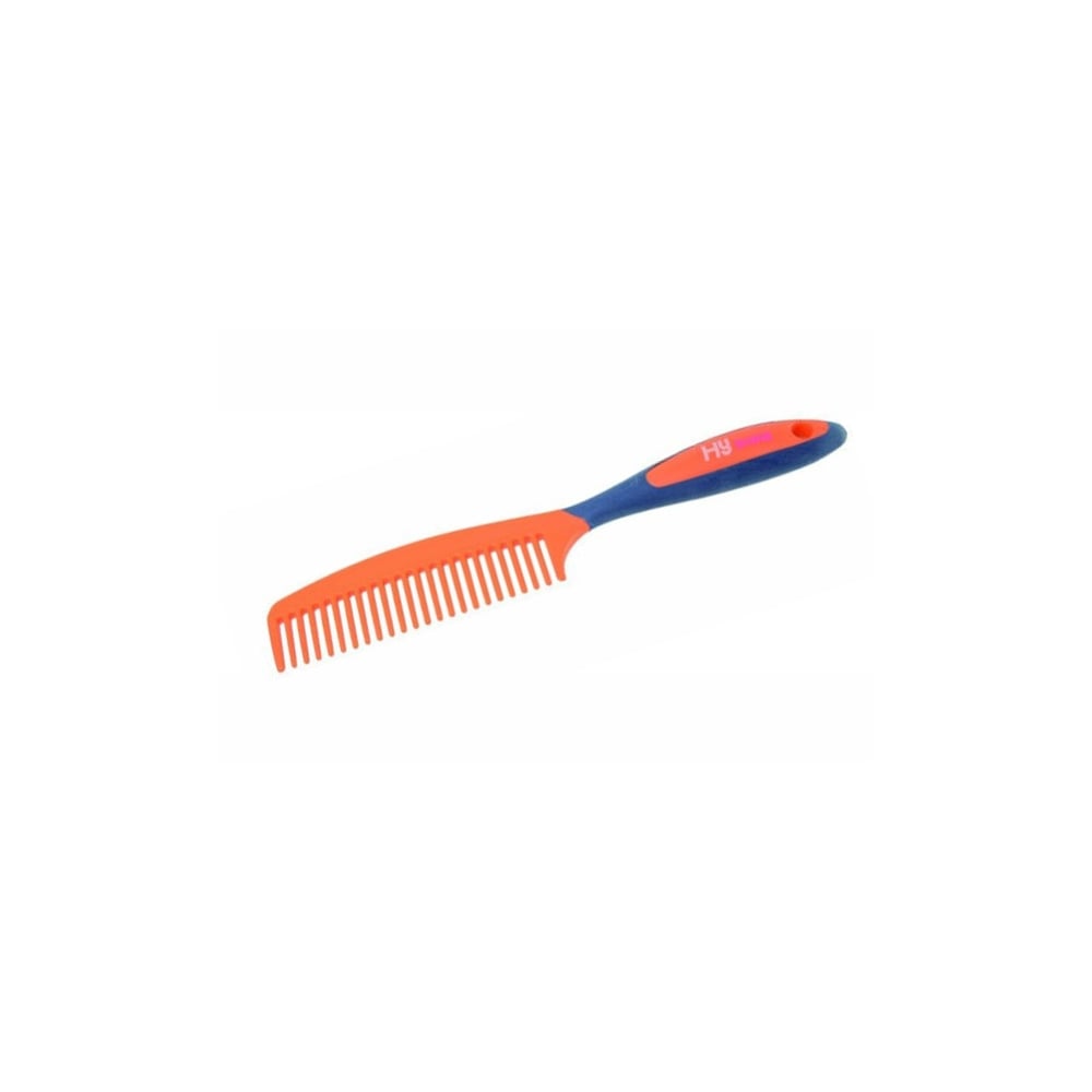 Hy Shine Pro Groom Comb Navy & Orange
