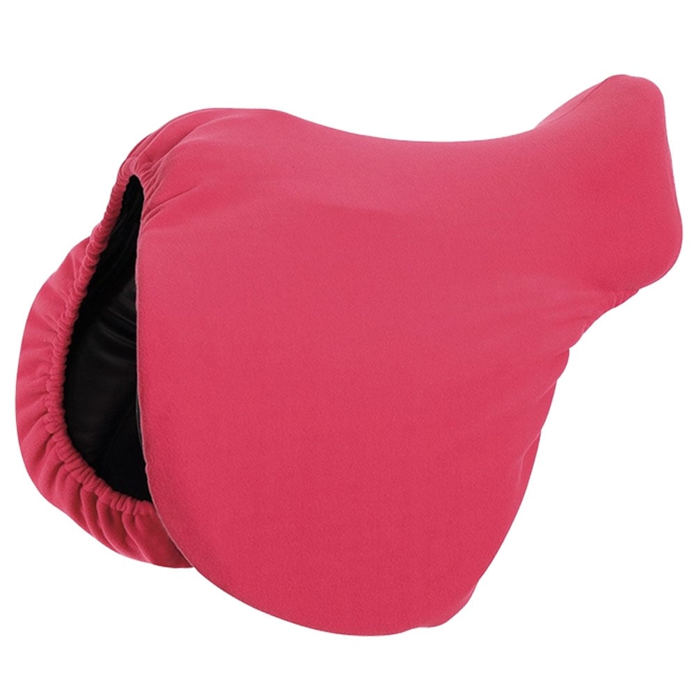 Shires Fleece Saddle Cover Pink