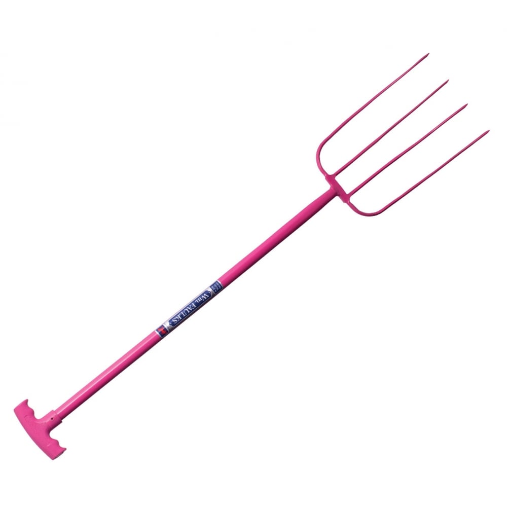 Red Gorilla 4 Prong T Handle Manure Fork