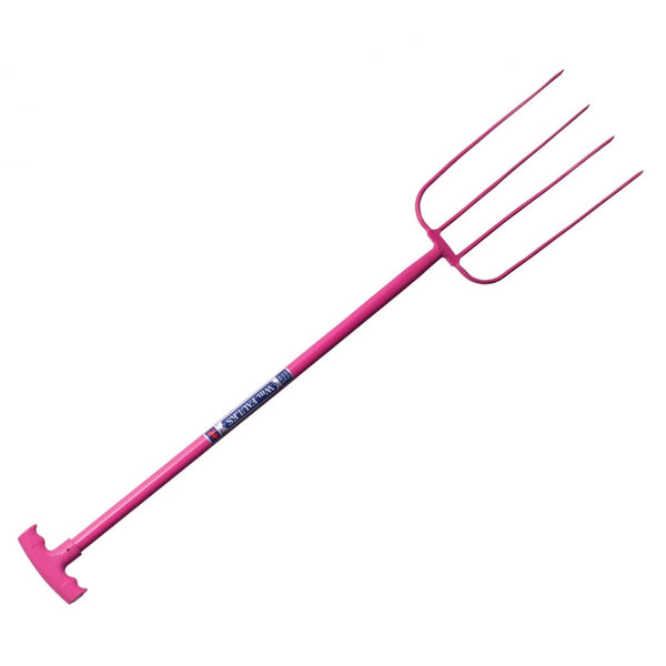 Red Gorilla 4 Prong T Handle Manure Fork