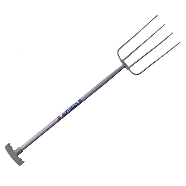 Red Gorilla 4 Prong T Handle Manure Fork