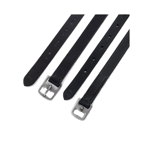 Hy Stirrup Leathers - Pre-Stitched Stirrup Leathers Black
