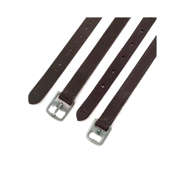 Hy Stirrup Leathers - Pre-Stitched Stirrup Leathers  Brown