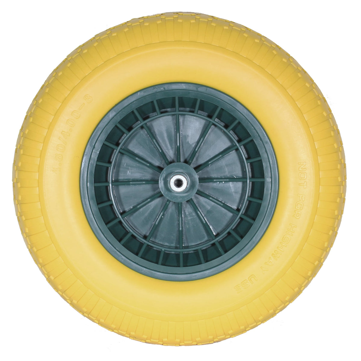 Burnhills Flatproof Wheelbarrow Wheel Yellow
