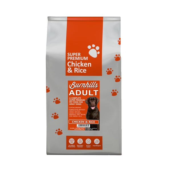Burnhills Super Premium Adult Chicken & Rice Dog Food