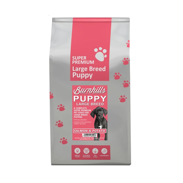 Burnhills Super Premium LARGE BREED Puppy Food Salmon & Potato