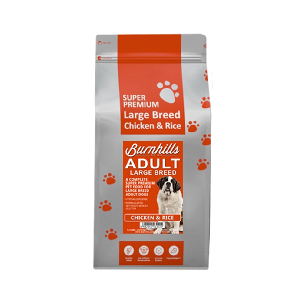 Burnhills Super Premium LARGE BREED Adult Chicken & Rice Dog Food