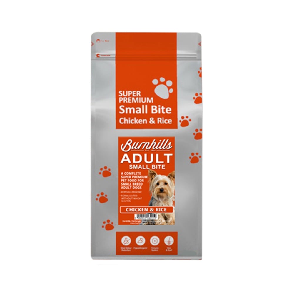 Burnhills Super Premium SMALL BITE Adult Chicken & Rice Dog Food