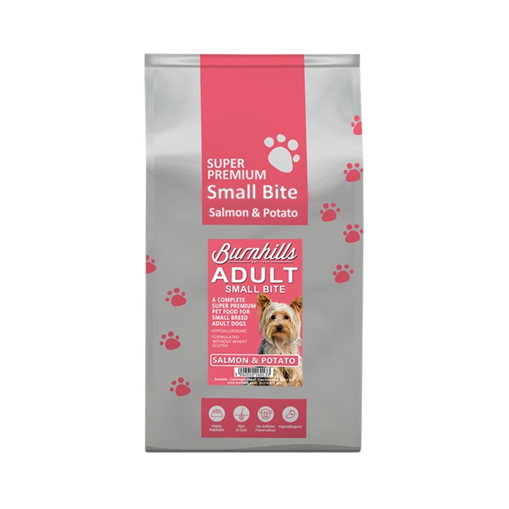 Burnhills Super Premium SMALL BITE Adult Salmon & Potato Dog Food